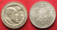Württemberg Germany WURTTEMBERG 3 Mark 1911 F SILVER WEDDING silver UNC!!! # 92825 Picture