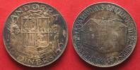 Andorra ANDORRA 50 Diners 1965 GERICHTSHOF Silber RAR!!! # 92857