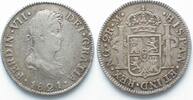 Guatemala GUATEMALA 2 Reales 1821 NG FERDINAND VII. Silber # 93224