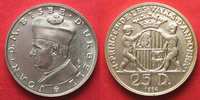 Andorra ANDORRA 25 Diners 1984 JOAN BISBE D'URGELL I. Silber RAR!!! # 93276