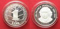 Slowenien SLOWENIEN 1 Lipa 1990 FRANCE PRESEREN Silber SELTEN!!! # 93442