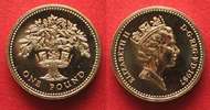 England GROSSBRITANNIEN 1 Pound 1987 ELIZABETH II. Ni-Me PROOF # 93507