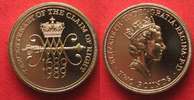 England GROSSBRITANNIEN 2 Pounds 1989 CLAIM OF RIGHTS Ni-Ne prägefrisch # 93522