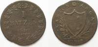 Schweiz - Aargau AARGAU 1 Batzen 1810 Billon # 93653