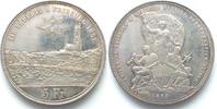 Schweiz - Schützentaler FREIBURG 5 Franken 1881 SCHÜTZENTALER Silber Pol. Platte!!! # 93733