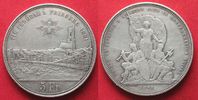 Schweiz - Schützentaler FREIBURG 5 Franken 1881 SCHÜTZENTALER Silber # 93744