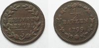 Schweiz HELVETISCHE REPUBLIK Halbbatzen 1799 mit 5 Billon # 93754