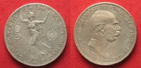 Haus Habsburg ÖSTERREICH 5 Kronen 1908 REGIERUNGSJUBILÄUM Silber # 93899