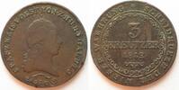 Haus Habsburg ÖSTERREICH K.u.K. 3 Kreuzer 1812 A FRANZ I. Kupfer SELTEN!!! # 94015