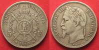 Frankreich FRANKREICH 5 Francs 1869 A - PARIS NAPOLEON III. Silber # 94056