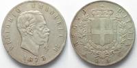 Italien ITALIEN 5 Lire 1873 M BN VITTORIO EMANUELE II. Silber # 94063
