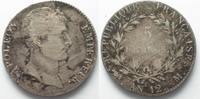 Frankreich FRANKREICH 5 Francs AN12 (1803-04) M - TOULOUSE Republique Silber # 94066