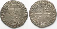 Frankreich FRANKREICH Blanc KARL VI. 1380-1422 Mzz. Montelimar Silber SELTEN!!! # 94226