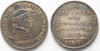 Schweiz - Zürich ZÜRICH Dukat 1819 ULRICH ZWINGLI Abschlag in Silber PRACHTSTÜCK!!! # 94245
