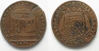Frankreich - Jetons BURGUND Jeton 1678 NEC TENVI FILO EXTRICATVR Kupfer 28mm # 94271