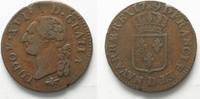 Frankreich LOUIS XVI Sol 1791 D LYON cuivre # 94301