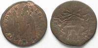 Vatikan - Gubbio PAPAL STATES GUBBIO Quattrino ND(1700-21) St. Ubaldus CLEMENT XI copper F# 94323 Foto