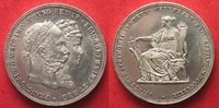 Haus Habsburg K.u.K. Doppelgulden 1879 FRANZ JOSEPH I. & SISSI Silber PRACHTSTÜCK!!! # 94412