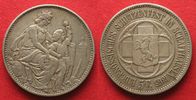 Schweiz - Schützentaler SCHAFFHAUSEN 5 Franken 1865 Schützentaler Silber # 94672