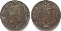 Spanien SPANIEN 10 Centimos 1875 CARLOS VII. - PRÄTENDENT - Bronze SELTEN! # 94698