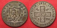 Schweiz - Basel BASEL Kanton 1 Batzen 1826 Billon ERHALTUNG! # 94708