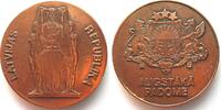 Lettland - Medaillen LETTLAND Medaille 1990-93 Oberster Sowjet AUGSTAKA PADOME Bronze 60mm # 94719