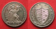 Schweiz - Aargau AARGAU 20 Batzen (1/2 Neutaler) 1809 Silber PRACHTSTÜCK!!! # 94771