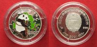 Nordkorea NORDKOREA 2 Won 2001 PANDA Silber FARBE # 94785