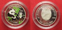 Nordkorea NORDKOREA 2 Won 2002 PANDA Silber FARBE # 94786