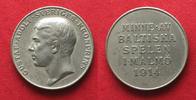 Schweden - Medaillen BALTISCHE SPIELE 1914 IN MALMÖ Teilnehmer Medaille GUSTAF ADOLF 31mm # 94798