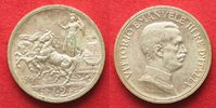Italien REGNO 2 Lire 1916 Quadriga VITTORIO EMANUELE III argento qFDC!!! # 94809