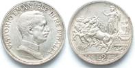 Italien REGNO 2 Lire 1916 Quadriga VITTORIO EMANUELE III argento SPL-FDC!!! # 94810
