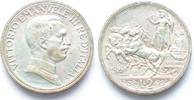 Italien REGNO 2 Lire 1916 Quadriga VITTORIO EMANUELE III argento qFDC!!! # 94817