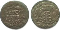 Kleve KLEVE Duit 1697 FRIEDRICH III. v. BRANDENBURG-PREUSSEN Kupfer # 94833