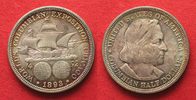 Vereinigte Staaten von Amerika US 1893 Half Dollar COLUMBIAN EXPO silver LUSTRE UNC!!! # 94841