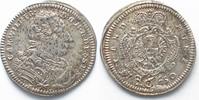 Brandenburg-Anbach BRANDENBURG-ANSBACH 6 Kreuzer 1747 KARL WILHELM FRIEDRICH silver XF! # 94842