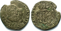 Italien - Savoyen SAVOY 1/2 Lira 1641 CHARLES EMANUEL II & CHRISTINE billon VF VERY RARE!!!# 94864 Foto