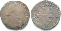 Italien - Savoyen SAVOY 2 Fiorini 1617 Turin CHARLES EMANUEL I silver VF/aVF # 94873 Foto