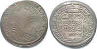 Brandenburg-Ansbach BRANDENBURG-ANSBACH 1/6 Taler 1678 JOHANN FRIEDRICH Silber SELTEN! # 94876