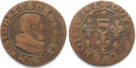 Frankreich - Boisbelle & Henrichemont BOISBELLE & HENRICHEMONT Double Tournois 1636 MAXIMILIAN I de BETHUNE # 94887