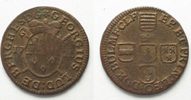 Liege LIEGE Bishopric Liards 1726 GEORGE LOUIS von BERGHES copper VF+ # 94889