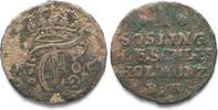 Schleswig-Holstein-Gottorp SCHLESWIG-HOLSTEIN-GOTTORP Sösling 1706 BH KARL FRIEDRICH Billon SELTEN! # 94897
