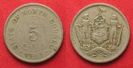 Britisch Nordborneo BRITISH NORTH BORNEO 5 Cents 1903 H Cu-Ni VF # 94912