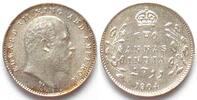 Indien Britisch BRITISCH INDIEN 2 Annas 1904 EDWARD VII. Silber ERHALTUNG! -