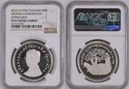 THAILAND S50B THAILAND 50 Baht 1974 Nashorn WWF Silber PP -