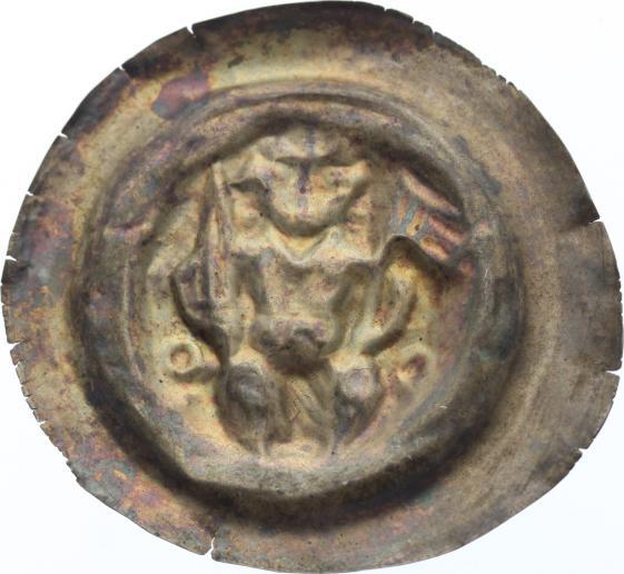 Mansfeld Brakteat Burchard II. zu Eisleben 12291256. Schöne Patina