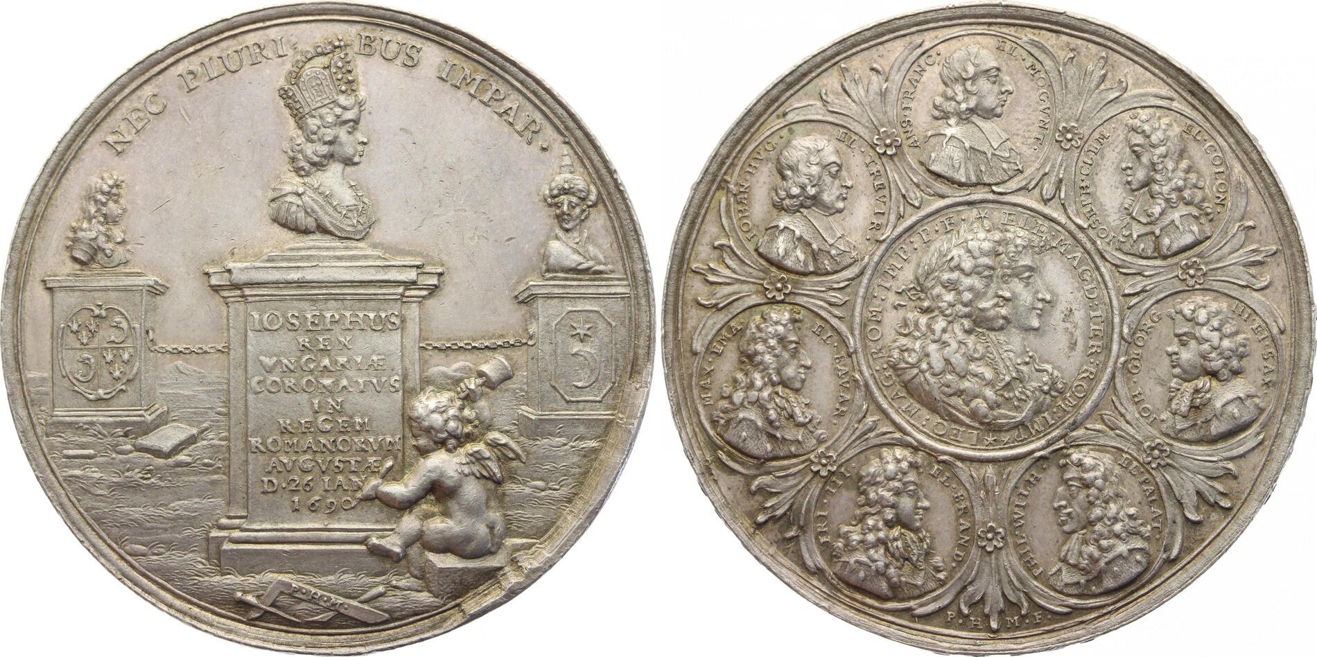 Haus Habsburg Silbermedaille 1690 Leopold I. 16571705. Herrliche