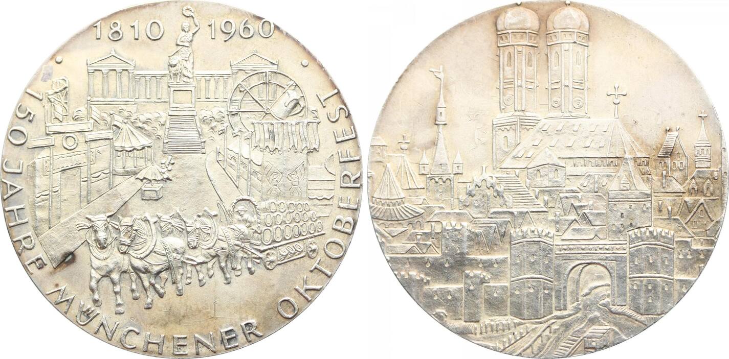 BayernMünchen, Stadt Medaille 1960 Vorzüglich