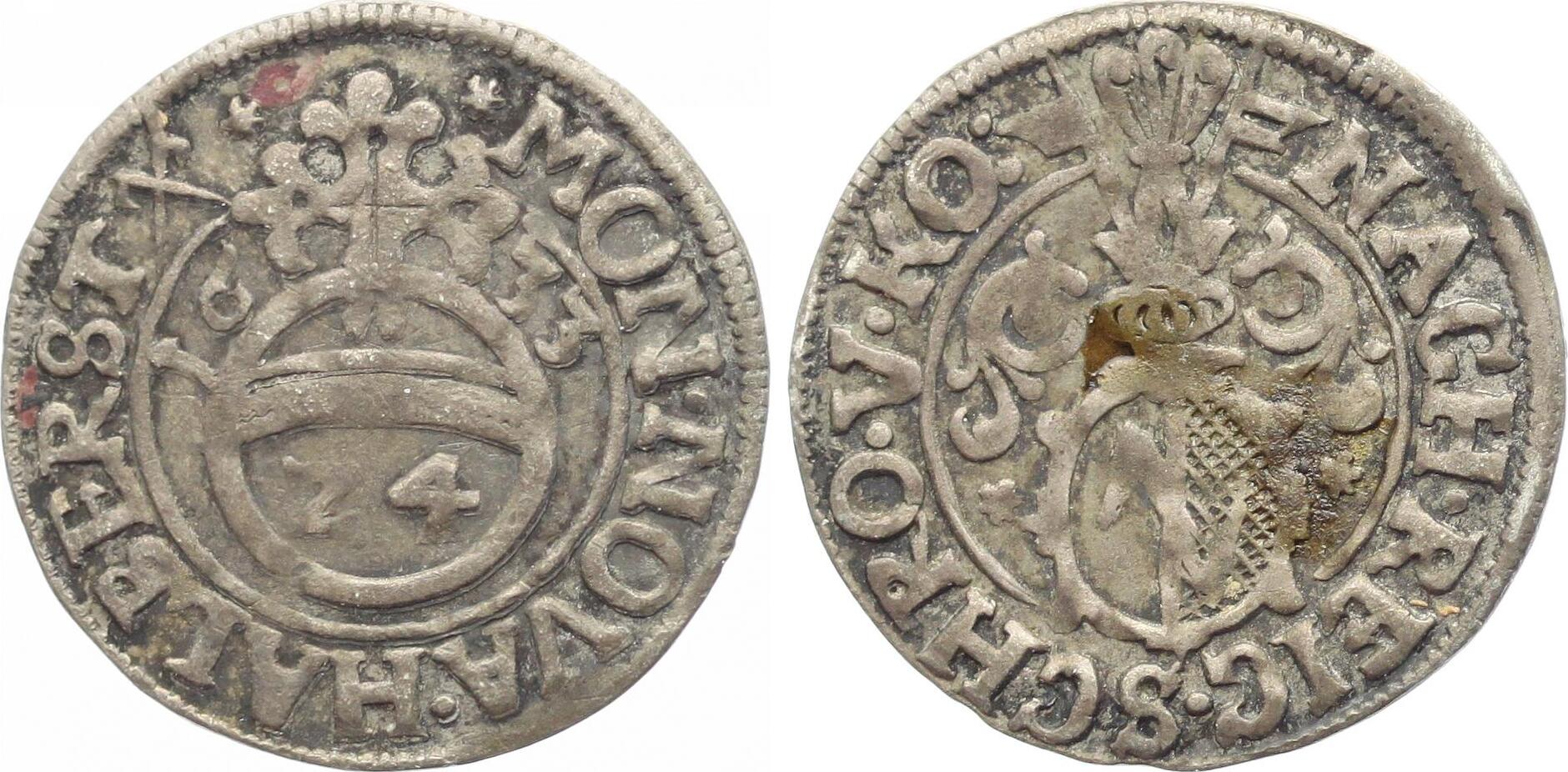 Halberstadt-Stadt Groschen 1633 M Münzprägungen der Stadt 1633-1691 ...