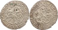 Quedlinburg-Abtei Groschen nach Meißner Art oJ (u Hedwig von Sachsen 1457-1519.